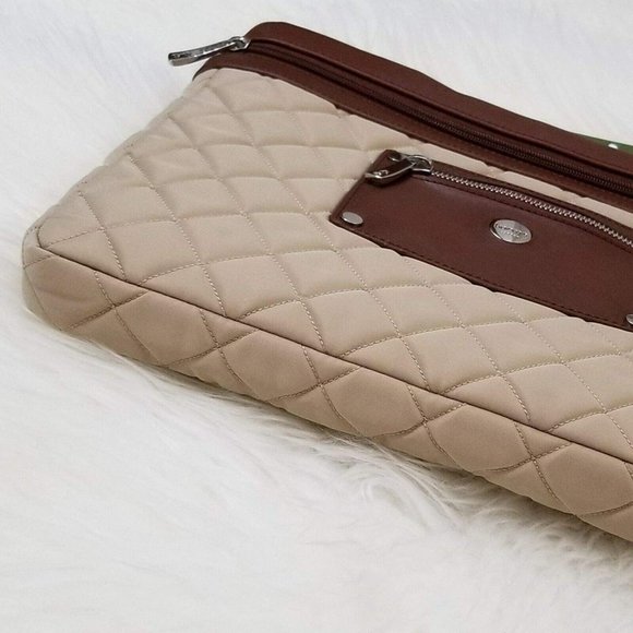 Knomo of London Women's Bayswater Slim 13" -14'' Laptop/Tablet Sleeve Parchment. - Picture 6 of 8